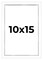10x15 Shadow Box 3/4" Depth White Picture Frame - UV Acrylic, Backing, Hanging Hardware